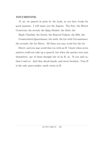 O Sir We Quarrel in Print By the Book As You Have